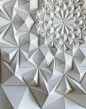 panneau mural 3d inspiré de l'art origami: 