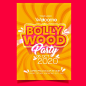 Bollywood party poster template Free Vector