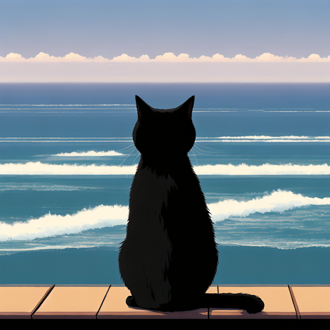猫咪背影