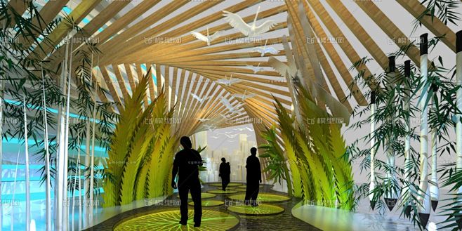 植物馆，绿色城市展厅，生态低碳城市展馆，...