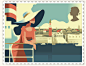 Royal Mail : The theme of these stamps is travel by sea with a nostalgic twist.