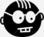 极客漂亮的脸快乐的眼睛图标 标识 标志 UI图标 设计图片 免费下载 页面网页 平面电商 创意素材