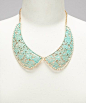 Turquoise Peter Pan Collar Necklace by Gleeful Peacock on #zulily