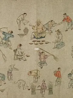 放大看古画-古代街头场景 蛮有意思
