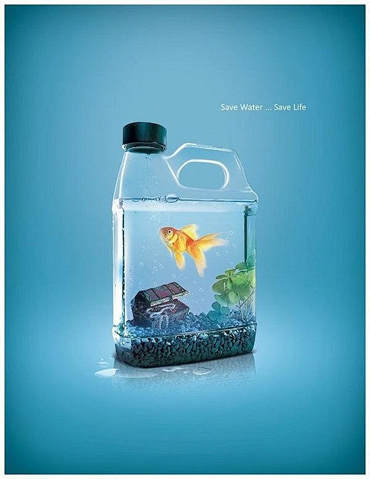 save water poster-花瓣网
