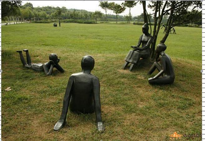 天伦之乐雕塑户外景观园林环境艺术