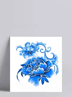 蓝色花朵青花瓷元素素材|蓝色花朵,欧式花纹,青花,青花瓷,青花瓷花纹,青花瓷素材,青花瓷元素,陶瓷兰彩
