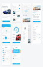 电动汽车充电app ui .fig .xd .sketch素材下载 - 豆皮儿UI