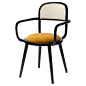 When it comes to Luc chair, the playing field is the cross-section where functional design and craftsmanship of the highest quality meet art. This chair is made of solid oakwood structure, natural rattan back and soft comfortable velvet upholstery.
