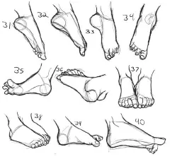 画脚线稿素材，学画画 插画图片壁纸