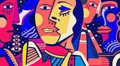 你我----插画创作练习_插画师卷耳__插画师作品_涂鸦王国gracg.com