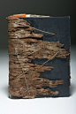 Artist: Stephanie Frederick. Dry bark used as book enclosure. www.cullowheemountainarts.org