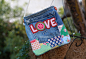 love：牛仔裤改造成可爱棉布拼贴牛仔包-拼布网