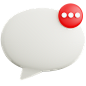 Message Notification 3D Illustration