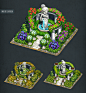 Game Buildings : Some stuff from my previous work: a collection of isometric game buildings that I made for the mobile city-builder game Tibez  in 2015-2017. www.game-insight.com/en/games/the-tribez Check the link and play on your favourite device! ;)