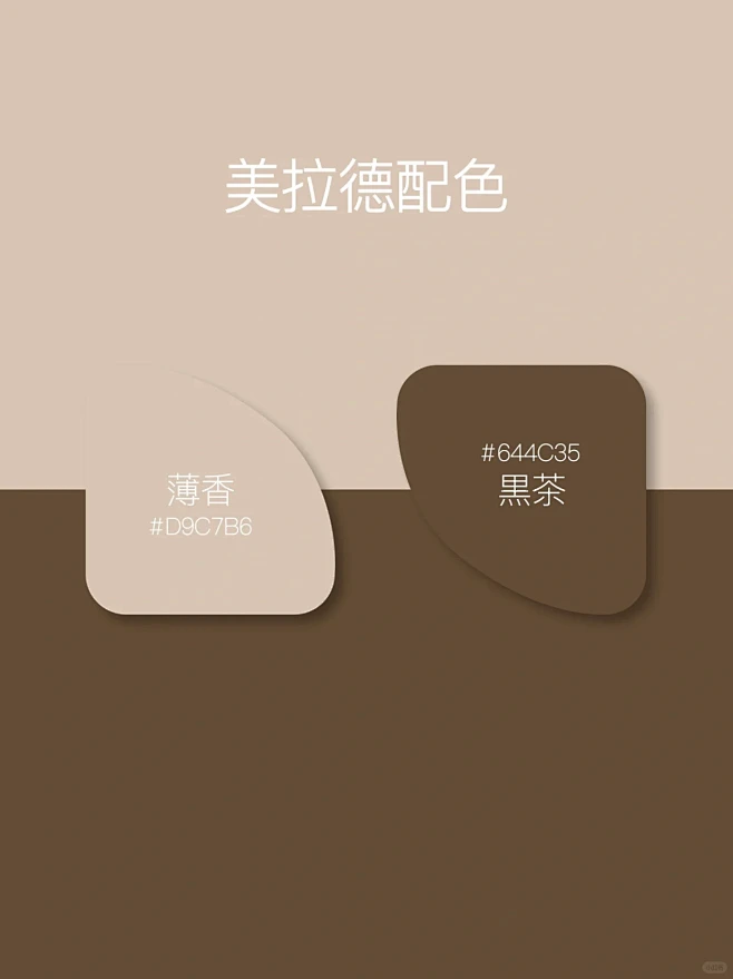 配色分享 | 高级感配色美拉德