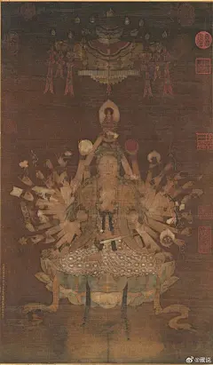 唐·范琼《大悲观音像》 | 台北故宫博物院 ​​​