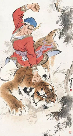 独鼠采集到国画人物画