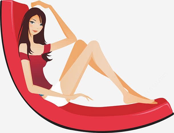 躺着的美女ai免抠素材_新图网 http...