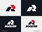 Rooster - logo concept lettermark logo modern logo abstract logo minimalist logo r letter logo rooster logo creative logo brand designer logo design concept logo designer logo design brand design logotype typography branding icon logo