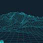 酷炫科技感山脉起伏3D立体背景纹理装饰252 平面设计 抽象元素