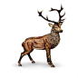 Terence Stag Figurine - Natural