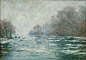 Monet, Claude -- La debacle pres de Vetheuil-The ice breaking near Vertheuil