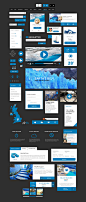 Free Flat UI Kit on Behance