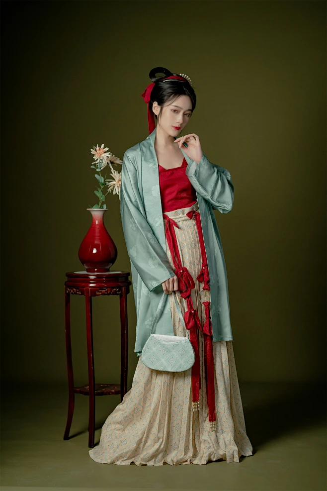 桑谣记【静姝】宋制汉服 复原缎面长衫飞机袖短衫纱百迭裙 春夏款-淘宝网-花瓣网
