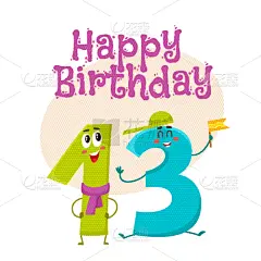 生日,贺卡,可爱的,白色,图像,模板,设计,问候,收集,教育