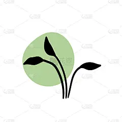 分枝上有抽象的圆点。极简艺术花卉印花。孤立的黑色剪影与粉彩滴植物。现代水彩形状与树叶，丙烯酸墨水斑点