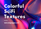 缤纷炫彩科幻纹理背景5 Colorful Sci-Fi Textures :  