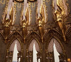 THRONE ROOM – Winged Throne – ACeye &amp; Desmera - Polycount Forum