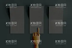 黑色卡纸  - 源文件下载【酷图网】餐饮,菜单,名片,折叠,折页,卡片,卡纸,便签,黑色