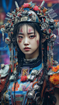 朋克少女 midjourney AI绘画模型 - 角色/人物/生物 - 作品模型 - CG模型网