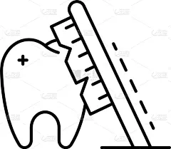 轮廓,牙刷,计算机图标,人的牙齿,干净,时尚,白色,分离着色,口腔卫生,健康保健