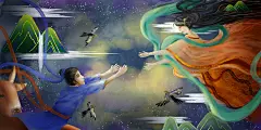 七夕牛郎织女4k壁纸