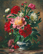 英国艺术家 Albert Williams 花卉绘画作品 | 1922年出生于英国Hove。Albert 抓住每一朵花不同的外形特征，尤其关注各种古典式精美多彩的花卉形式。除了绘画，Albert 在音乐、芭蕾、歌剧方面也有所造诣。