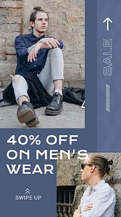 Arrow Element Men's Fashion Sale Promotion Ecommerce Story
