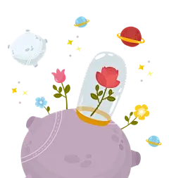 [美工云]小王子故事书矢量ai插画素材打包下载_PNG：