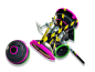 Ninjala : An online action battle game featuring ninja and gum!Use Ninja-Gum to harness your Shinobi powers and wield a variety of actions and abilities against your opponents!