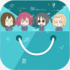 手机口袋动漫软件图标应用 免费下载 页面网页 平面电商 创意素材