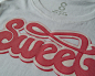 Sweet Graphic Tee : Here’s the much awaited “Sweet” typographic art printed on a custom cut ladies t-shirt.Update: Stocks not available