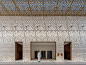 reinterpreted islamic patterns and triangulated geometry clad mosque in UAE