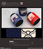 古典茶叶罐子包装设计平面图图片