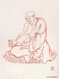 弘一法师（李叔同）绘的一百零八幅罗汉图