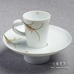 台湾自慢堂 全手工釉中彩手绘兰花单品咖啡品鉴杯套组 新品呈现-淘宝网