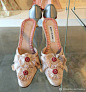 #Marie Antoinette# #玛丽皇后#
美版《绝代艳后》（2006）中的鞋子，由Manolo Blahnik设计。 ​​​​
