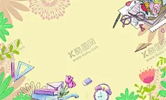 温馨米色花束教师节贺卡 【酷图网】温馨花束,教师节贺卡,米色,教具笔,教师节卡片,花束