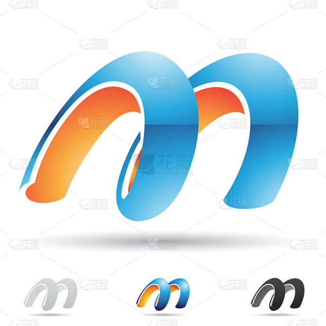 字母 m 的抽象图标图片_标志-素材图片素材-花瓣网